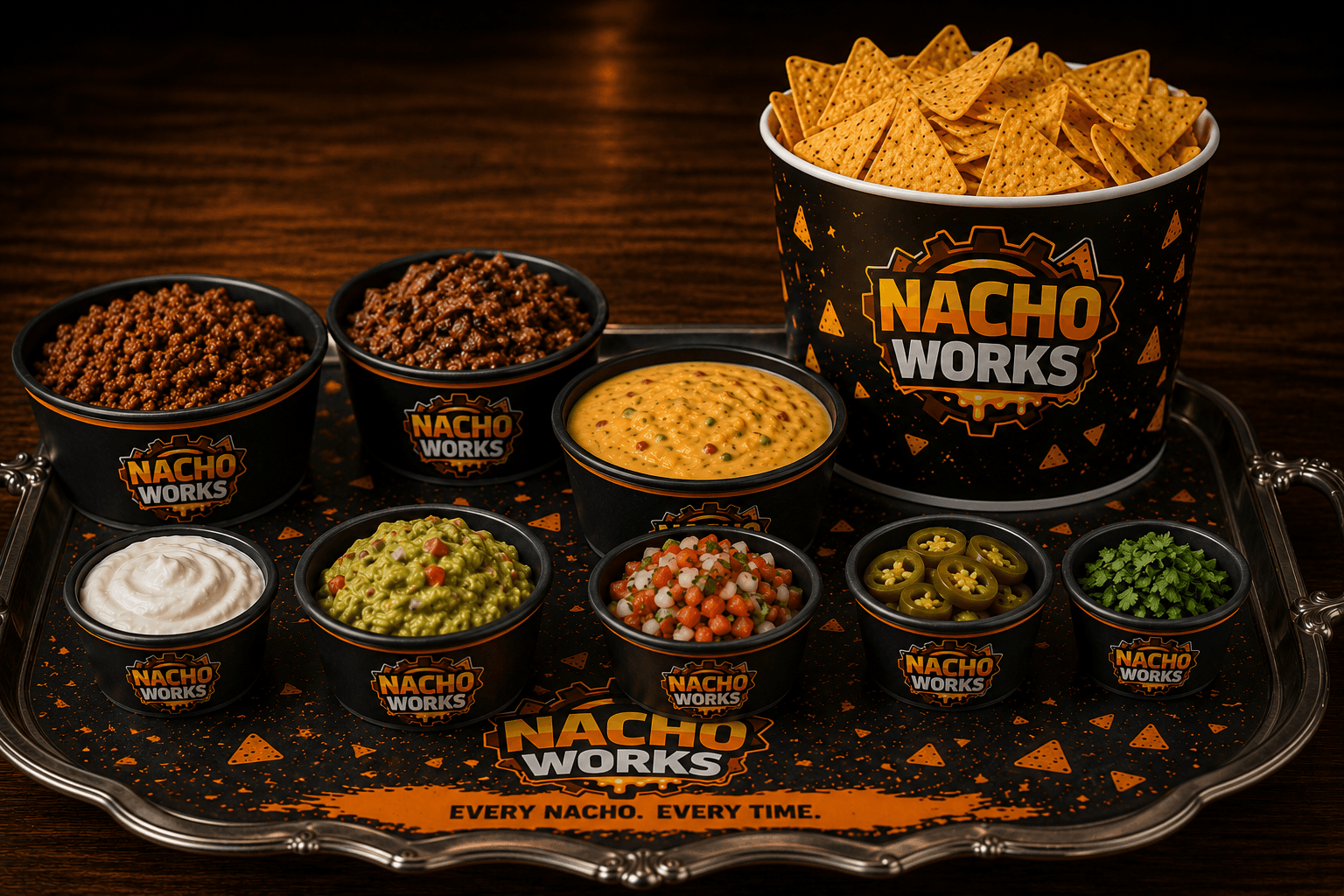 Nacho Works CHO-TO-GO nacho spread